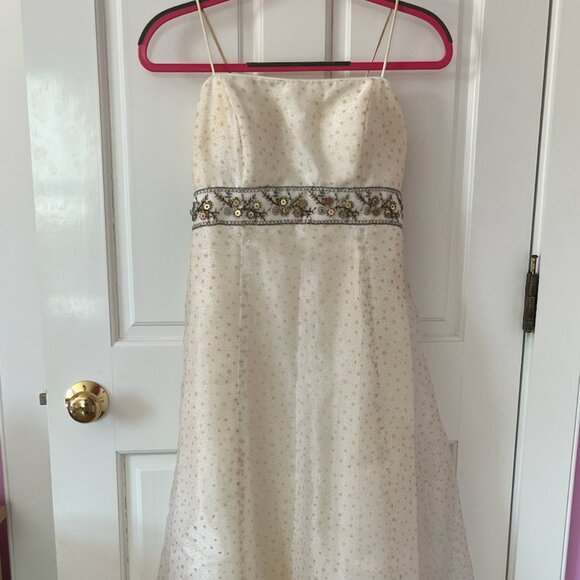 Blondie Nites Dresses & Skirts - Beautiful sparkly white floor length dress!